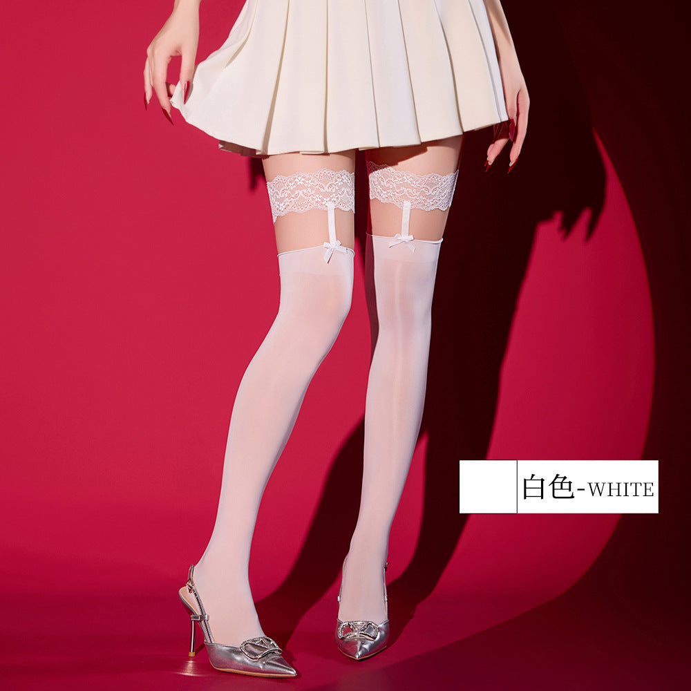 Monet's garden lace top stocking added to the famous 0.01 series.