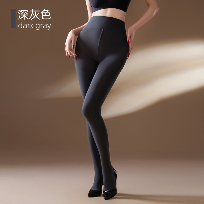Women's High Waist Opaque Tights - Soft Stretch Solid Color Pantyhose for Daily & Dressy Wear