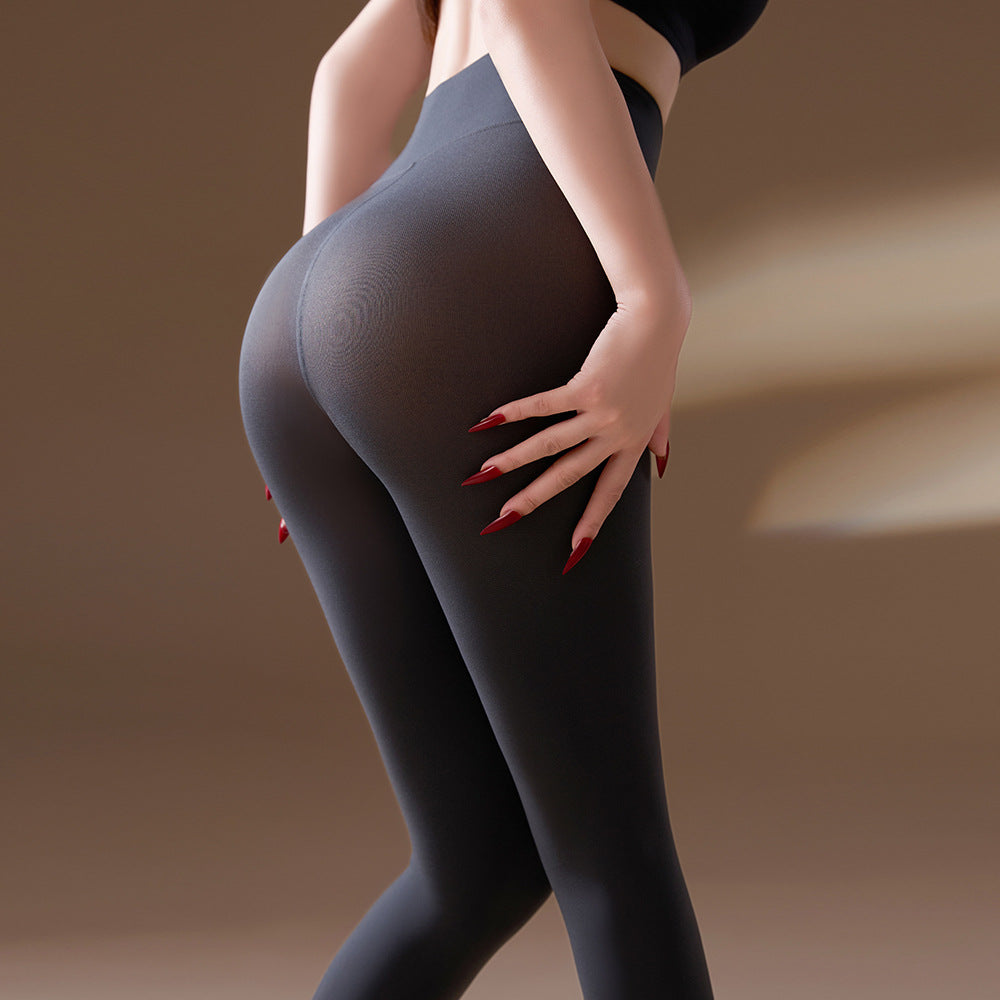 Women's High Waist Opaque Tights - Soft Stretch Solid Color Pantyhose for Daily & Dressy Wear