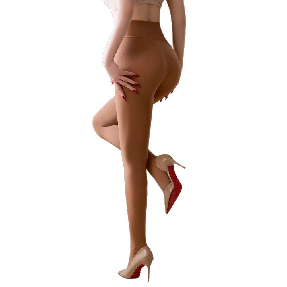 Women's High Waist Opaque Tights - Soft Stretch Solid Color Pantyhose for Daily & Dressy Wear