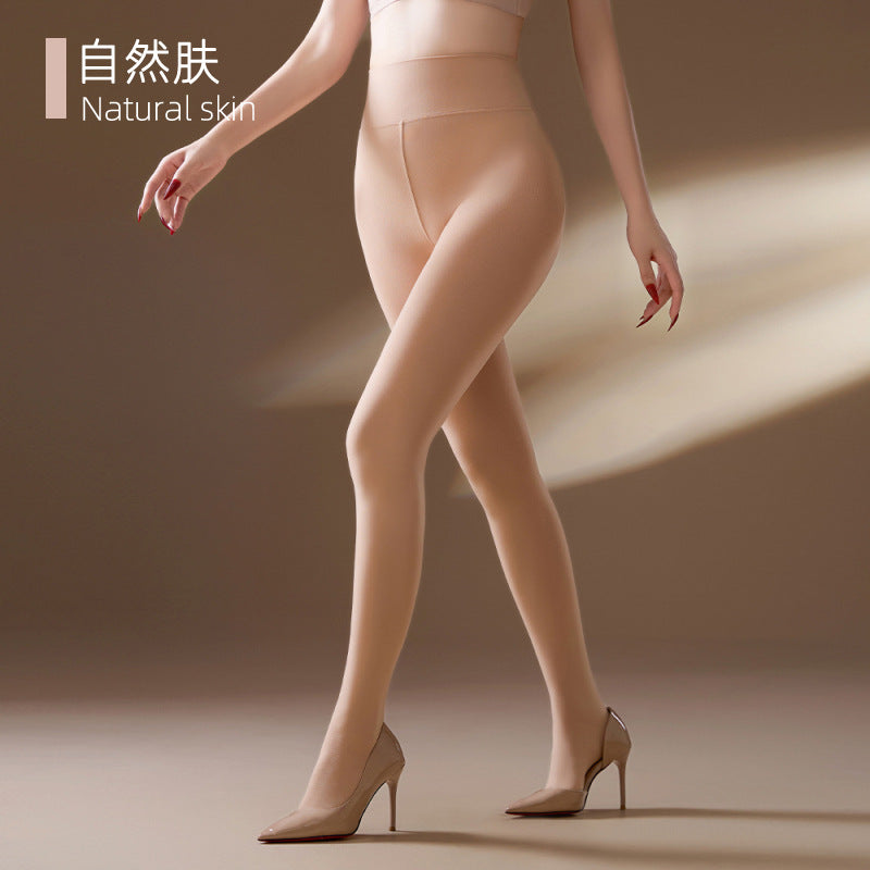 Women's High Waist Opaque Tights - Soft Stretch Solid Color Pantyhose for Daily & Dressy Wear